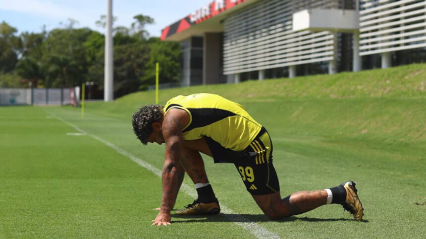 Gabigol mantém ambiente descontraído nos dias finais no Flamengo